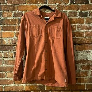 Rhythm chore jacket in brick red